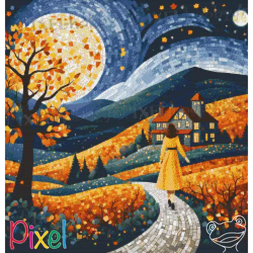 pixelhobby Collection Couleur Citrouille - Octobre orange