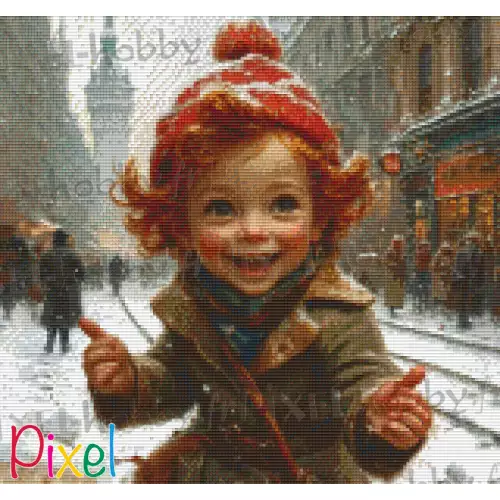 pixelhobby Collection HoHoHo - 	Fifi sous la neige