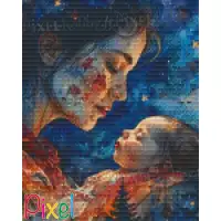 pixelhobby Les grands Peintres - Le Baiser revisité