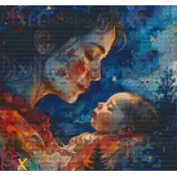 pixelhobby Les grands Peintres - Le Baiser revisité