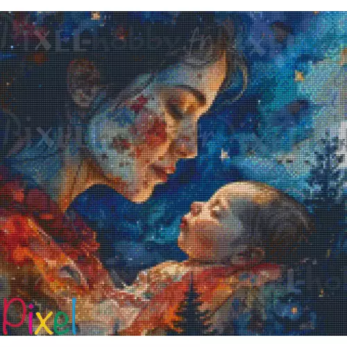 pixelhobby Les grands Peintres - Le Baiser revisité