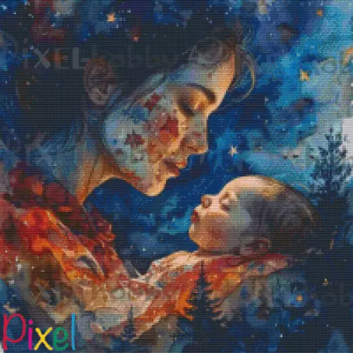 pixelhobby Les grands Peintres - Le Baiser revisité