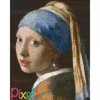 pixelhobby Les grands Peintres - La Jeune Fille à la perle