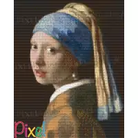 pixelhobby Les grands Peintres - La jeune fille à la perle 