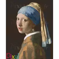 pixelhobby Les grands Peintres - La jeune fille à la perle 