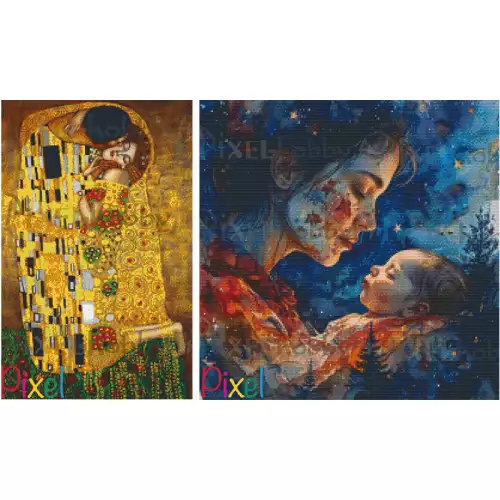 pixelhobby Les grands Peintres - Le Baiser 