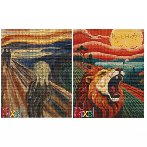 pixelhobby Les grands Peintres - Duo Le cri