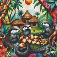 pixelhobby Collection Coup de Patte - Dans l'eau claire