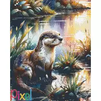 pixelhobby Collection Coup de Patte - Son pelage brillant comme l'onde