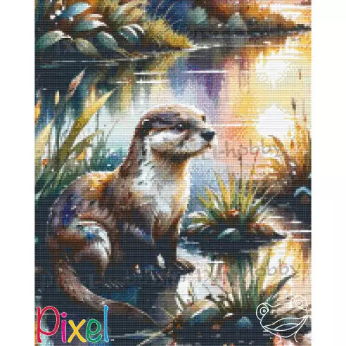 pixelhobby Collection Coup de Patte - Son pelage brillant comme l'onde