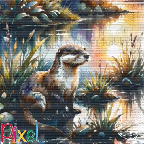 pixelhobby Collection Coup de Patte - Son pelage brillant comme l'onde