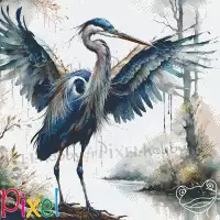 pixelhobby Collection Coup de Patte - Un jour sur ses longs pieds