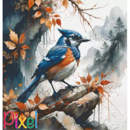 pixelhobby Collection Coup de Patte - Un paon muait