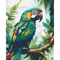 pixelhobby Collection Coup de Patte - Vert-vert