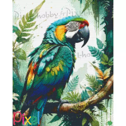 pixelhobby Collection Coup de Patte - Vert-vert