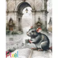 pixelhobby Collection Coup de Patte - Dame souris trotte