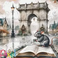 pixelhobby Collection Coup de Patte - Dame souris trotte