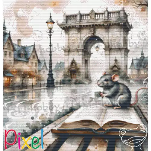 pixelhobby Collection Coup de Patte - Dame souris trotte