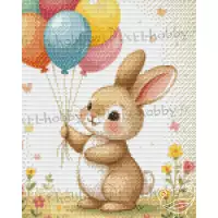 Collection Doudou - Le lapin qui aimait les ballons pixelhobby Collection Doudou - Le lapin qui aimait les ballons