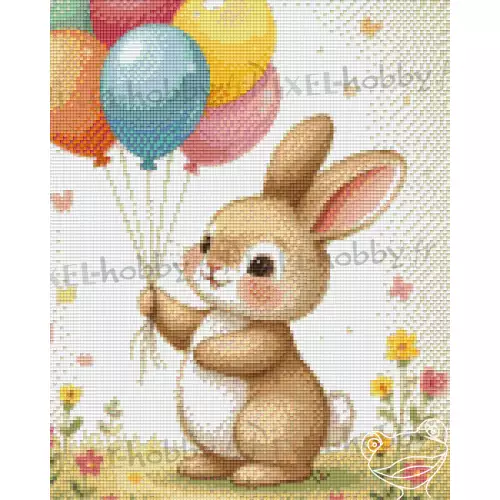 pixelhobby Collection Doudou - Le lapin qui aimait les ballons