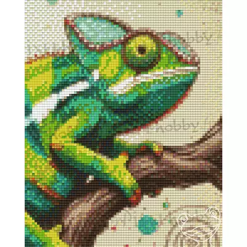 pixelhobby Collection Doudou - Le caméléon qui aimait se montrer
