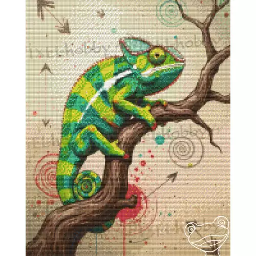 pixelhobby Collection Doudou - Le caméléon qui aimait se montrer