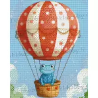 Collection Doudou - La grenouille qui aimait voler pixelhobby Collection Doudou - La grenouille qui aimait voler