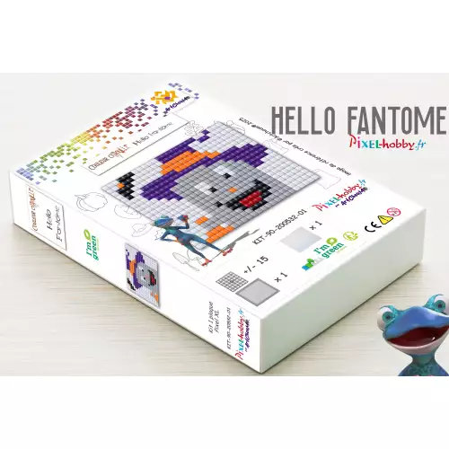 pixelhobby Collection Couleur citrouille - Hello Fantôme - XL