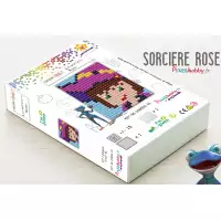 pixelhobby Collection Couleur citrouille - La sorcière rose - XL