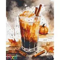 pixelhobby Collection Couleur Citrouille - Citrouille frappée