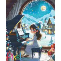 pixelhobby Collection HoHoHo - Au clair de la lune