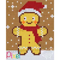 pixelhobby  Collection HoHoHo - Bonhomme en pain d'épice - XL