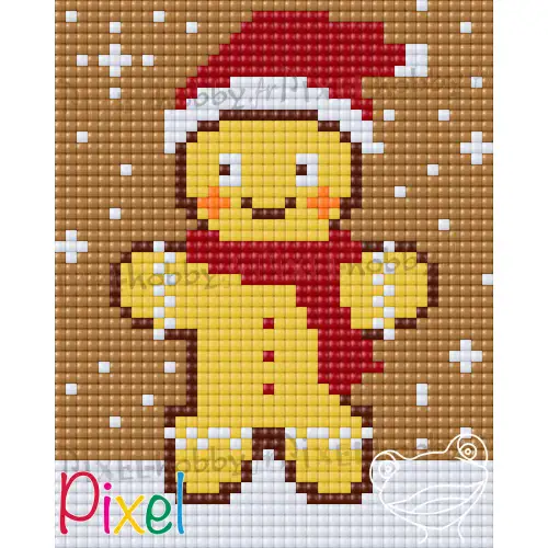 pixelhobby  Collection HoHoHo - Bonhomme en pain d'épice - XL