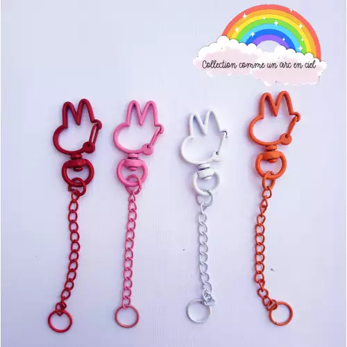 pixelhobby Montures Porte-clés lapins