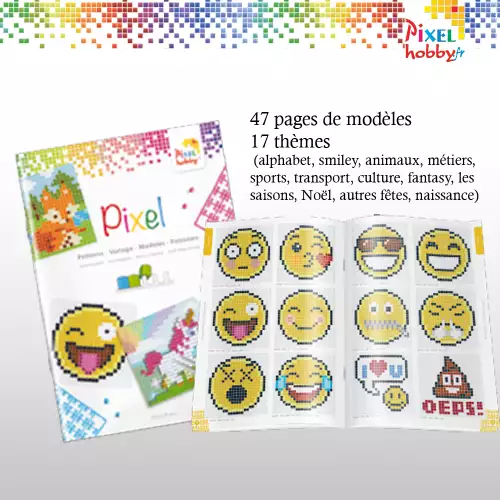 pixelhobby Livret de Modèles de carrés