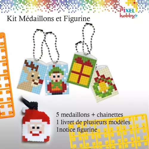 pixelhobby Kit de Noël médaillons/figurine