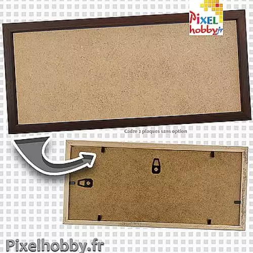 pixelhobby Cadre 2 plaques - Bois