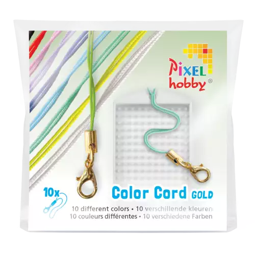 pixelhobby Lot d'attaches colorés embout or