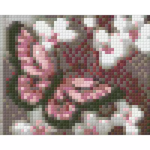 pixelhobby Kit Papillon Rose & Blanc