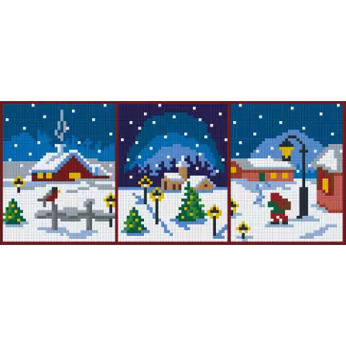 pixelhobby Kit Village de Noël