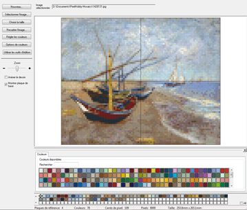 logiciel pixelhobby designer : format 4 plaques